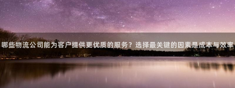 多多28注册入口与教程：哪些物流公司